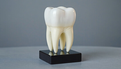 White Tooth Model on a Stand
