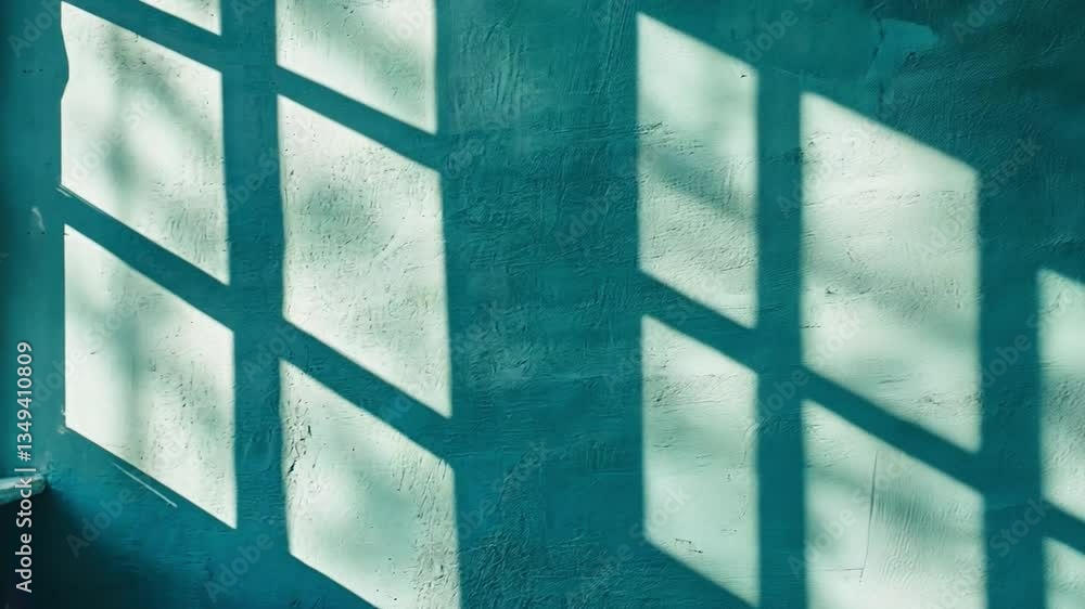 Poster soft light and shadows on a textured surface creating a serene atmosphere in modern interior design 