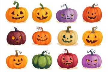 Colorful Jack-O'-Lantern Collection