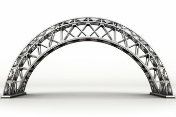 Obraz premium Close up of isolated metal structure showcasing high quality craftsmanship and design