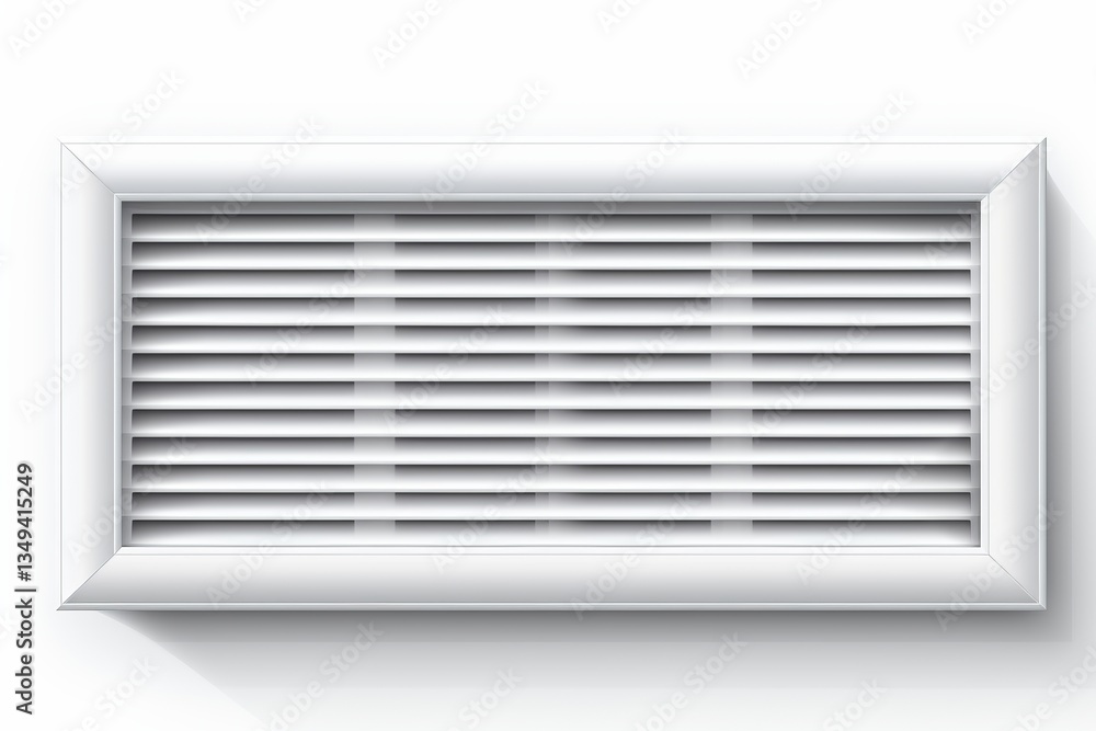 Aufkleber minimalistic design featuring an isolated window vent on a clean white background