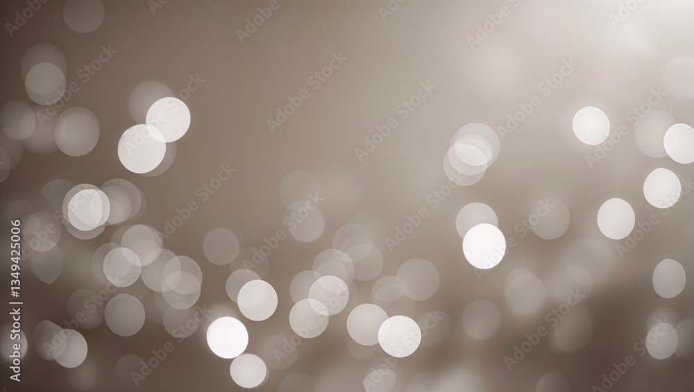 Poster soft bokeh effect creating a dreamy background with sparkling lights in shades of silver and gray at