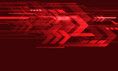 Abstract red geometric technology futuristic cyber design modern background vector