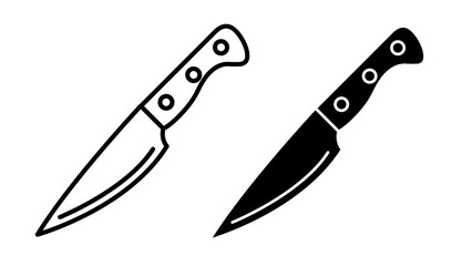 knife icons pack. vector illustrations designs