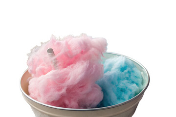 Cotton candy on transparent background png