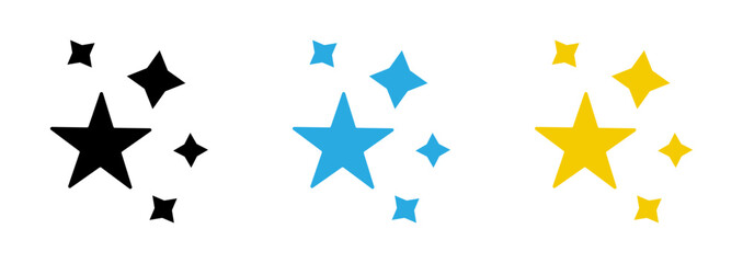 Shine icons pack. vector illustrations designs