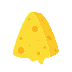 Cheese cartoon. Cheese vector isolated on white background.