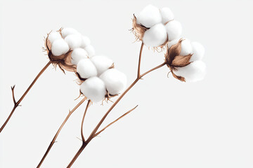fluffy cotton plant