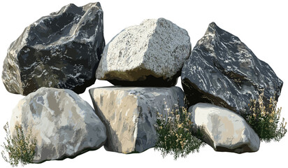 Nature rock boulder cutout png backgrounds, real stone, transparent, texture, cliff, mountain, natural, landscape, outdoors, environmental, rocky, high resolution © aura studio
