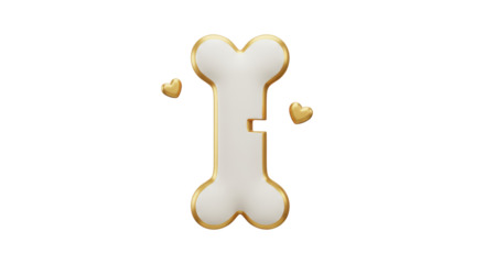 Isolated Bone letter E
