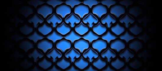 Naklejka premium A symmetrical pattern composed of repeating geometric shapes and colors