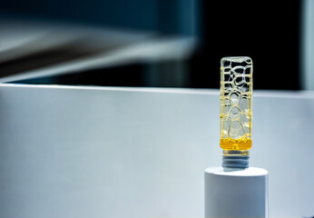 Bubbles inside a plastic bottle. Drops inside a plastic bottle. 03-19-2025