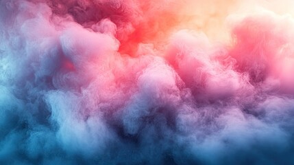 Colorful smoke clouds abstract background