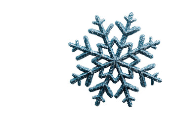 Sparkling snowflake decoration, festive winter ornament, cut out transparent