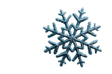 Sparkling snowflake decoration, festive winter ornament, cut out transparent