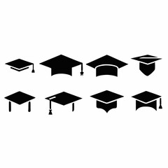 Black graduation cap with diploma representing academic achievement and success