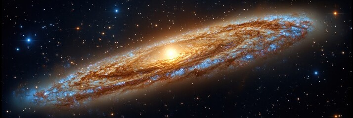 An active galactic nucleus emits powerful jets, showcasing intricate cosmic activity