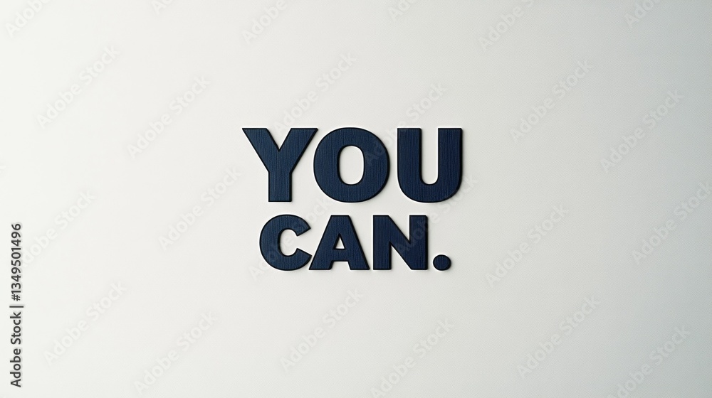 Poster bold lettering on a plain wall forms an uplifting message that promotes a positive mindset. the simp