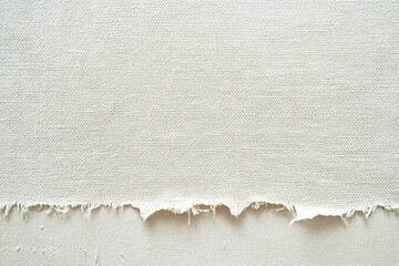 Textured view of a torn canvas with visible details and texture
