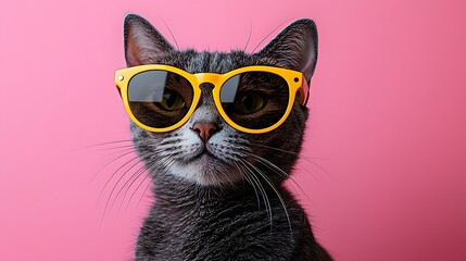Cool Cat Wearing Sunglasses