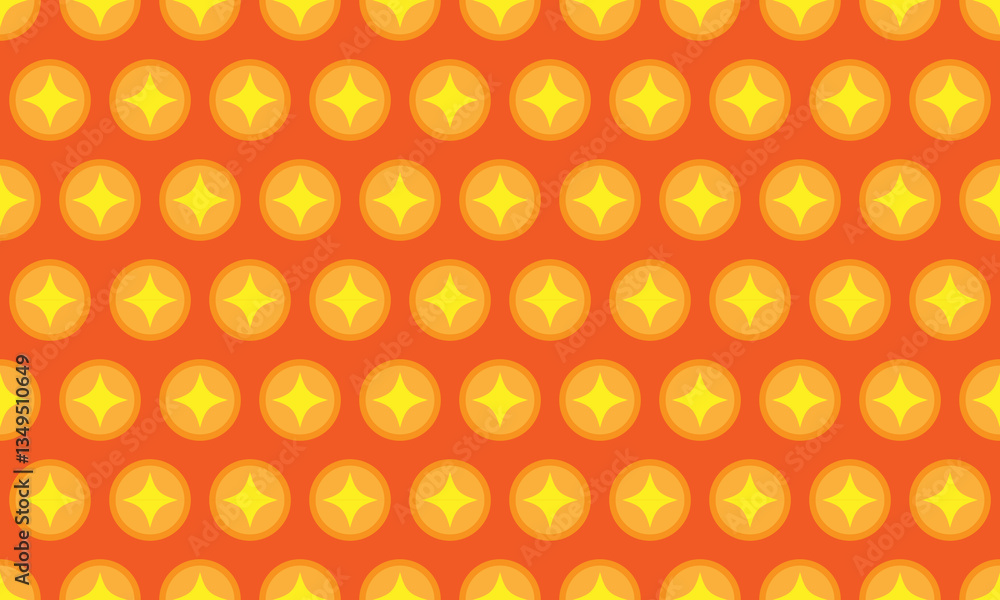 Poster vector seamless mosaic pattern. geometry pattern with solid color. suitable for backgrounds, gift wr