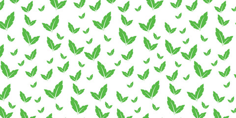 minimalist seamless pattern of leaves with random position and size. leaf background