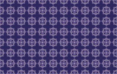 Vector seamless floral mosaic pattern. floral geometry pattern with solid color. Suitable for backgrounds, gift wrapping, book covers, presentations