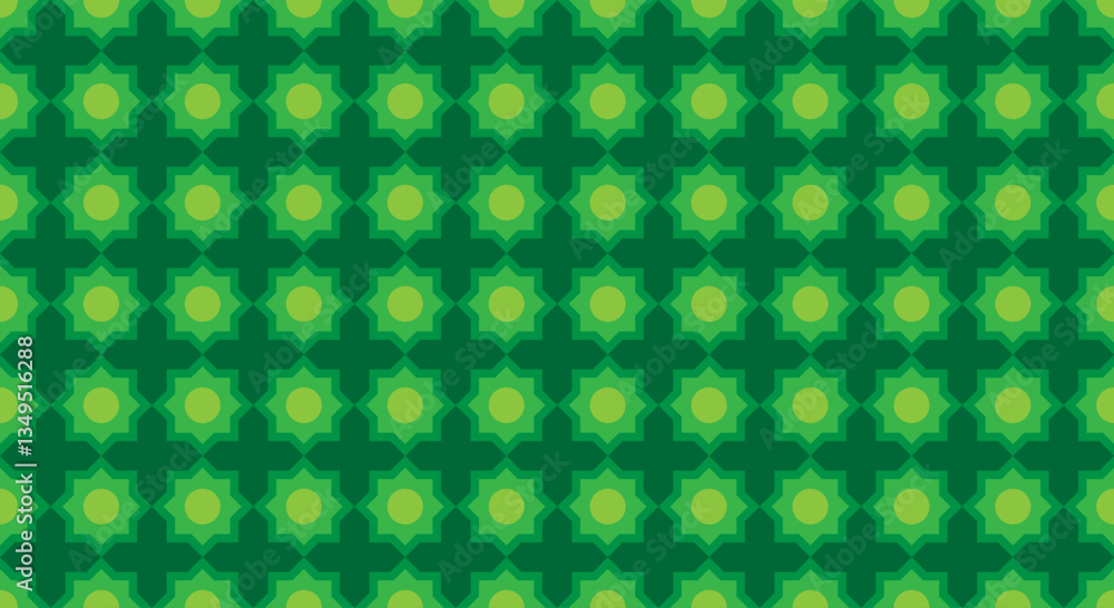 Poster vector seamless mosaic pattern. geometry pattern with solid color. suitable for backgrounds, gift wr