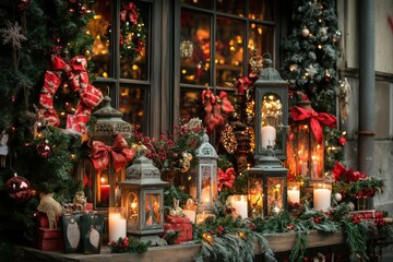 Christmas Lantern Display