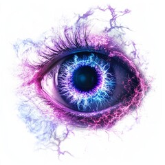 Moonlight Human Eye View Violet Energy Light Vision