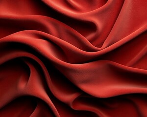Obraz premium Deep crimson fabric folds