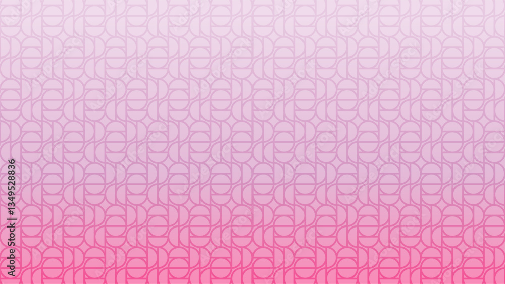 Poster abstract geometry pattern background with pink gradient color. floor pattern background