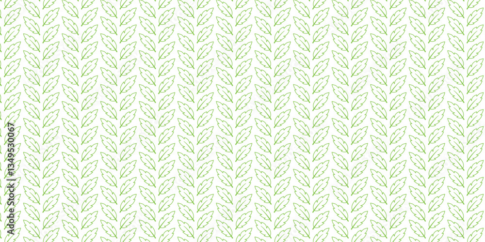 Poster minimalist seamless pattern leaves with outline style. leaf background