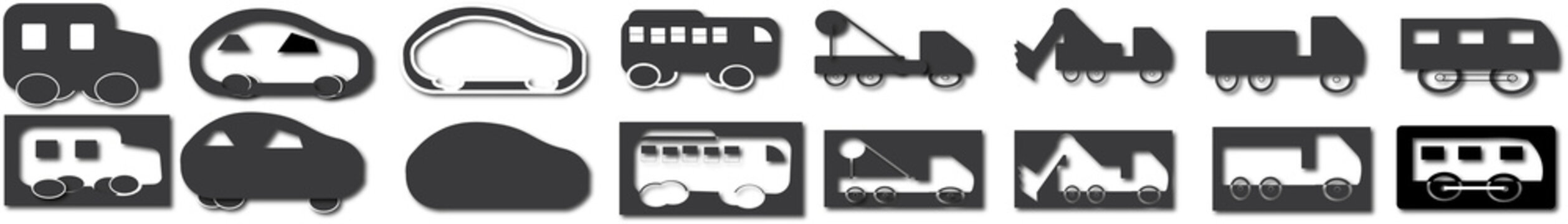 car, vector, transportation, illustration, icon, transport, vehicle, road, travel, bus, car, truck, tain, crain, zeep, 