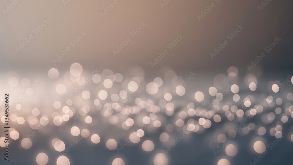 Poster soft glowing lights create a serene atmosphere during dusk in a calm environment