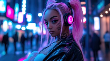 Cyberpunk Fashion: Neon City Nights
