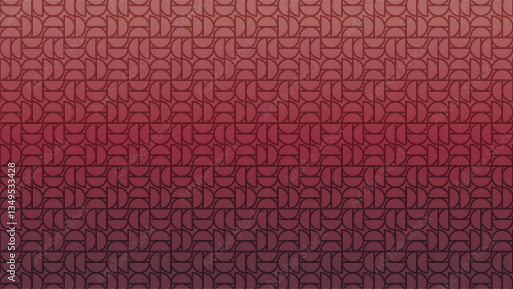 Poster abstract geometry pattern background with red maroon gradient color. floor pattern background