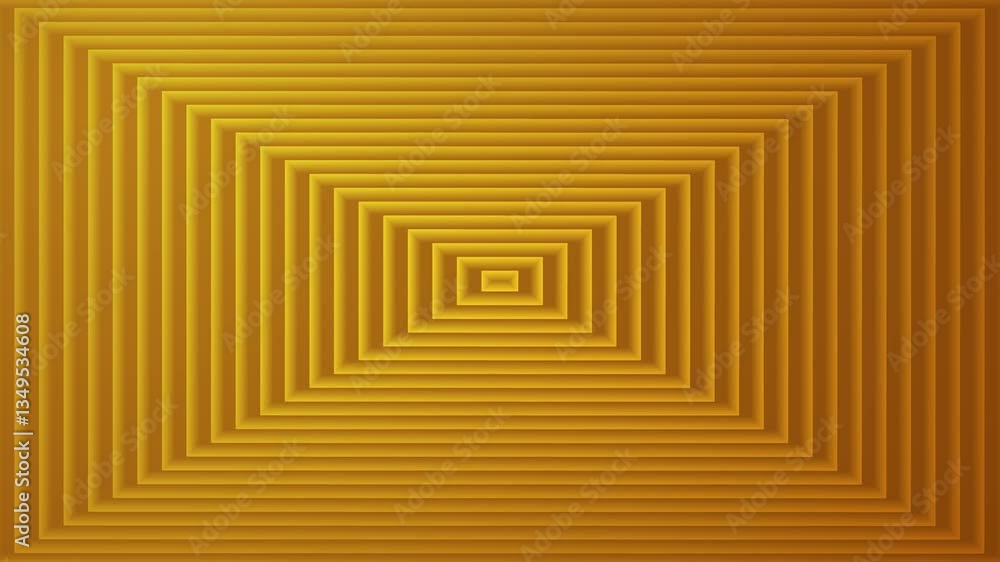 Poster dynamic abstract: a mesmerizing display of yellow concentric squares and digital design