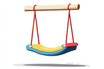 children's swing set with a playful