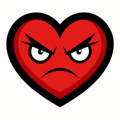 red heart with a heart