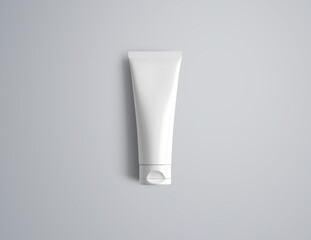 Minimalist Cosmetic Packaging Mockup &ndash; Blank Tube & Dropper Bottle with Box