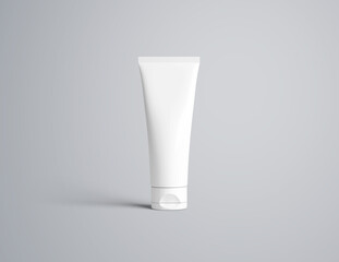 Minimalist Cosmetic Packaging Mockup &ndash; Blank Tube & Dropper Bottle with Box