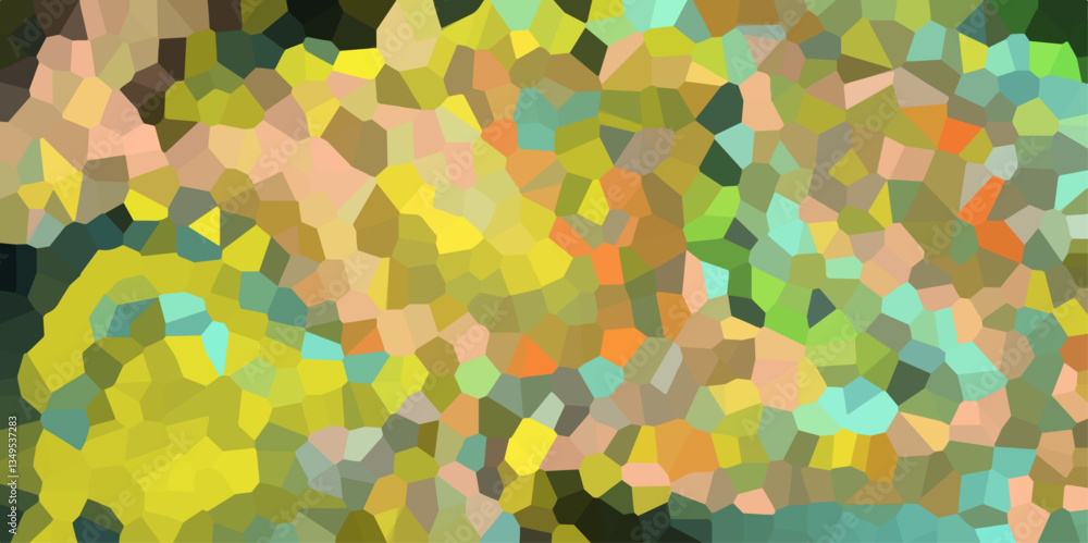 Poster abstract colorful background with triangles mosaic pattern vector backdrop with hexagons. multicolor