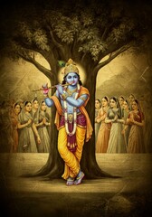 Fototapeta premium Lord Krishna 