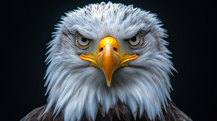 Obraz premium Close-up Bald Eagle Portrait
