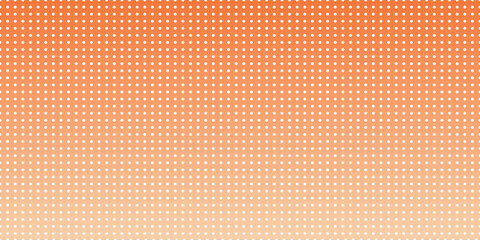 Obraz premium This image features a simple, repeating pattern of white dots on a gradient background of soft orange tones.