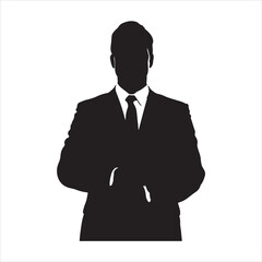 business man running silhouette
