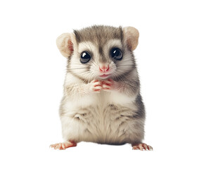 Captivating Studio Portrait of a Curious Sugar Glider