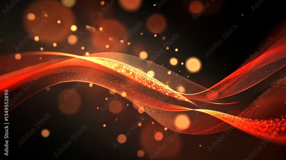 Poster digital particles create vibrant connections in cyberspace generative ai