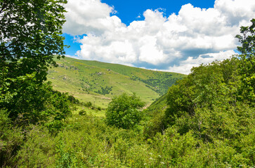 Meghradzor river valley scenic view from Giladzor locality (Kotayk province, Armenia)